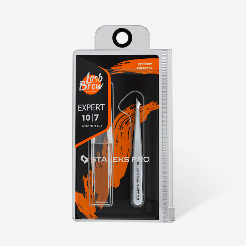 Eyebrow tweezers EXPERT 10 TYPE 7 (pointed slant)