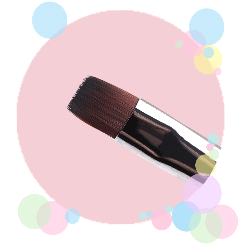 Kira Nail Brush Gel Flat 6 (Nylon)