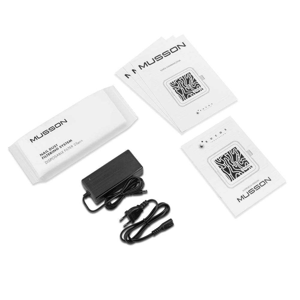 Professional Nail Dust Collector MUSSON with Carbon HEPA Filter