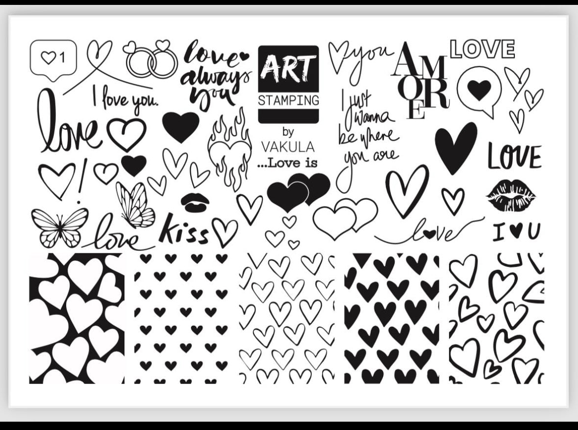Stamp Plate ART by ....Love is .... MINI