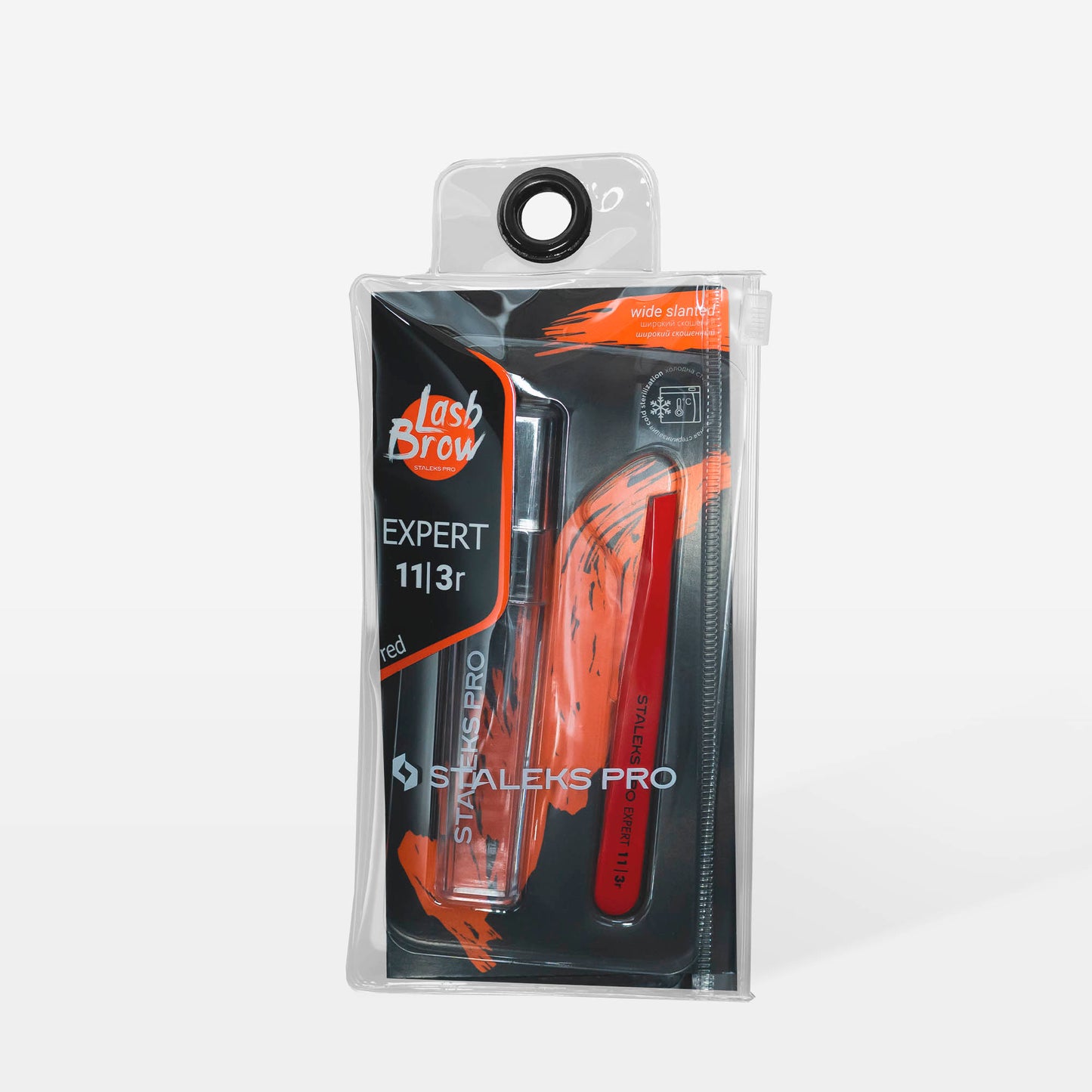 Eyebrow tweezers red EXPERT 11 TYPE 3r (wide beveled)