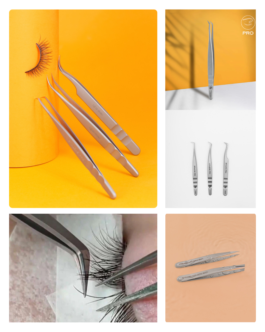 Professional Staleks Pro Eyelash Tweezers