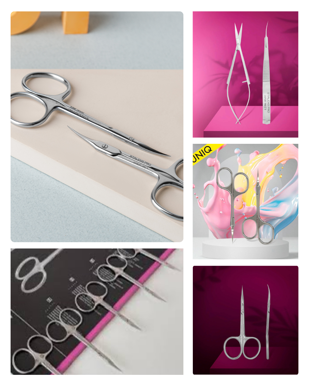 Professional Staleks Cuticle Scissors for Manicure