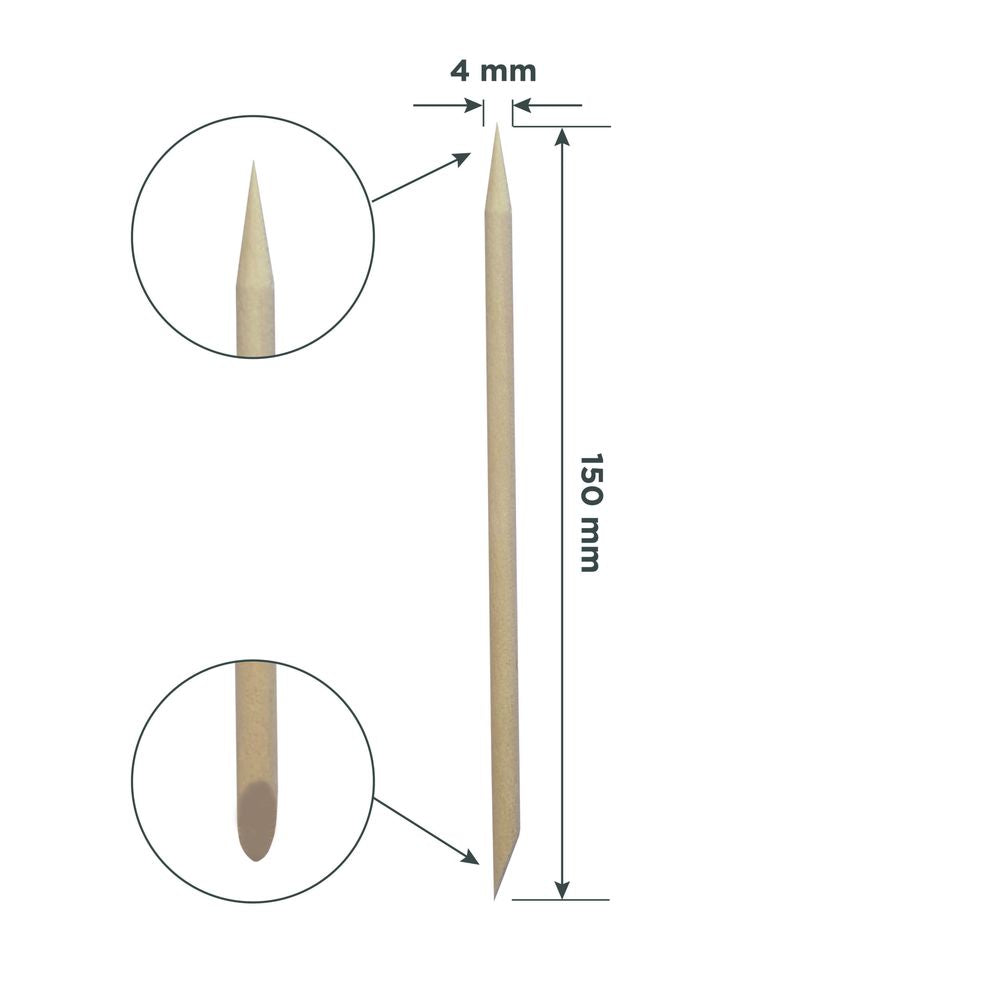 Orange stick EXPERT wooden 150 mm (100 pcs)