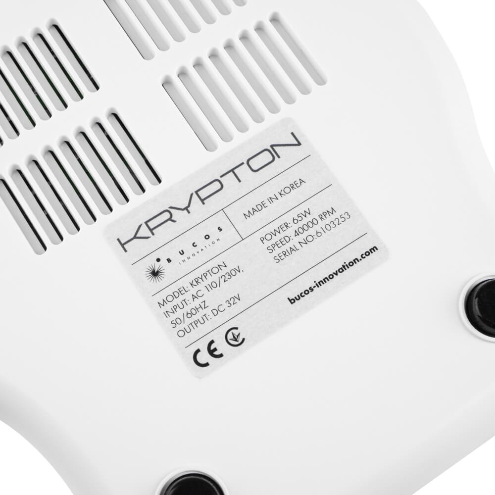 KRYPTON XPS-400 WHITE/PURPLE 65 W Nail Drill and 40,000 rpm. for manicure and pedicure