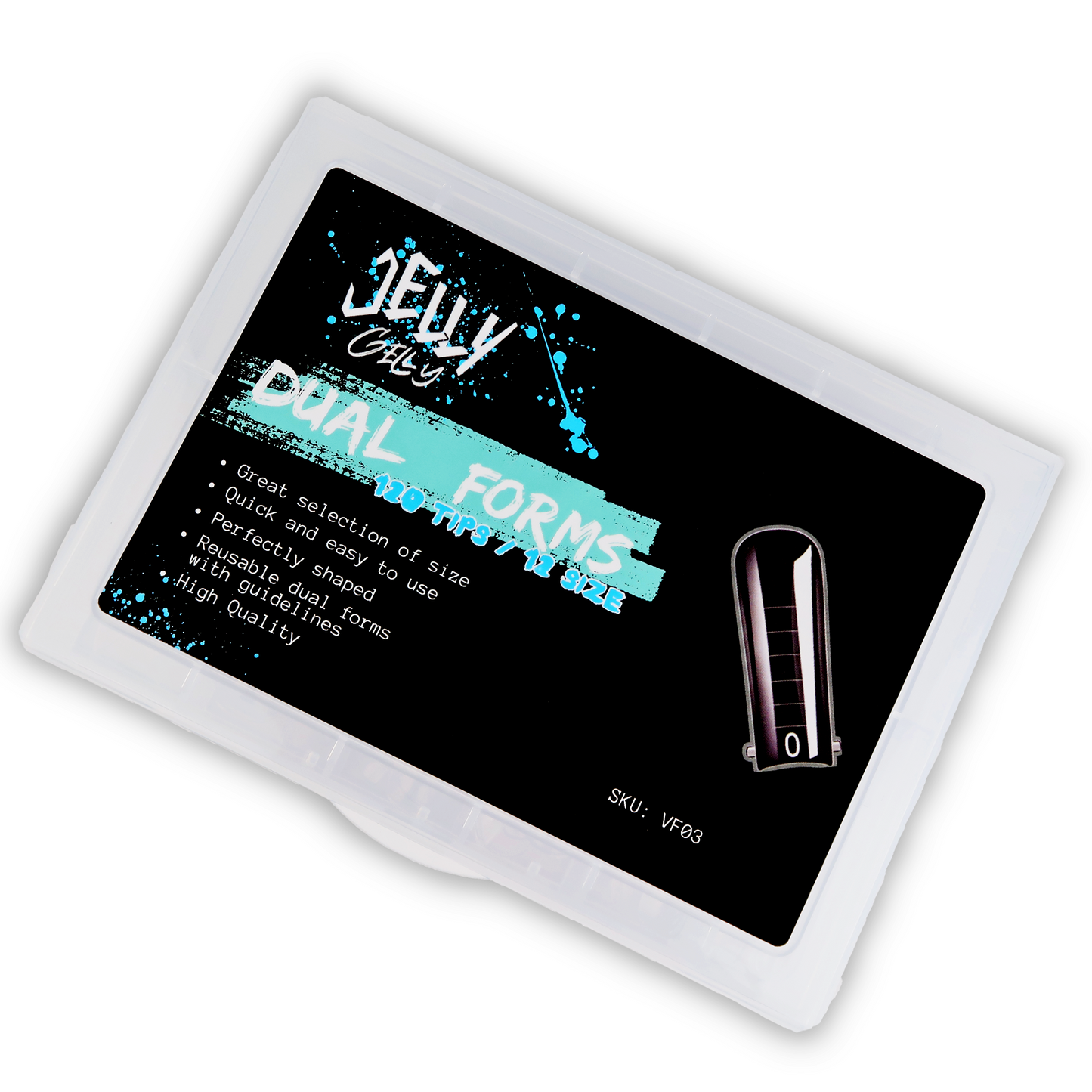 Jelly Gelly dual forms 120 tips/12 size
