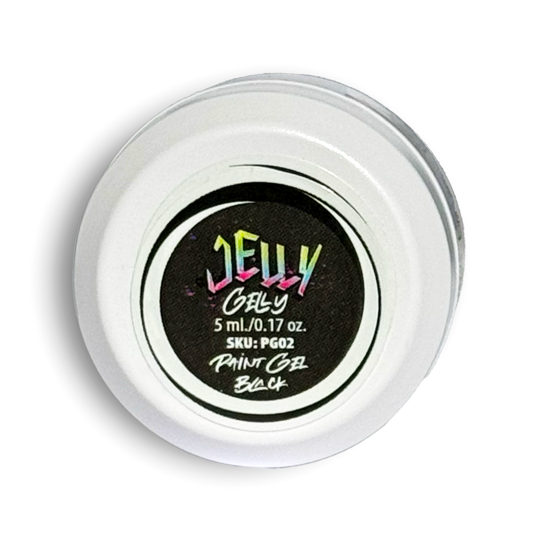 Jelly Gelly paint gel Black 5ml