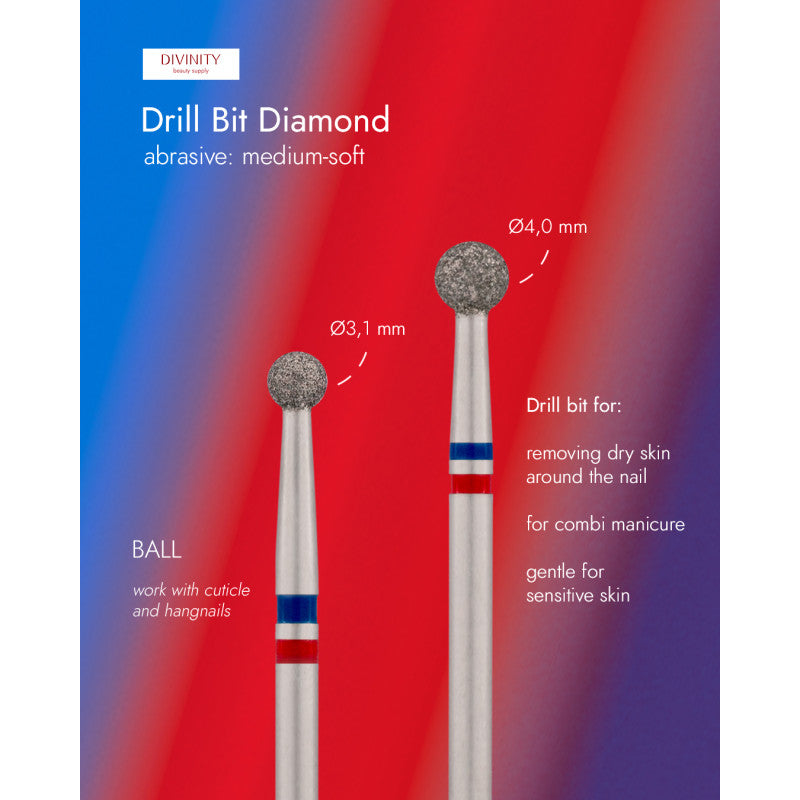 Φρέζα Διαμαντιού Divinity Ball Blue-Red Ø4,0 mm