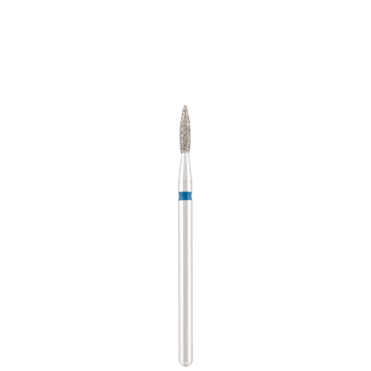 Divinity Diamond bit "flame" sharp blue, L- 8,0 mm., Ø1,8 mm.