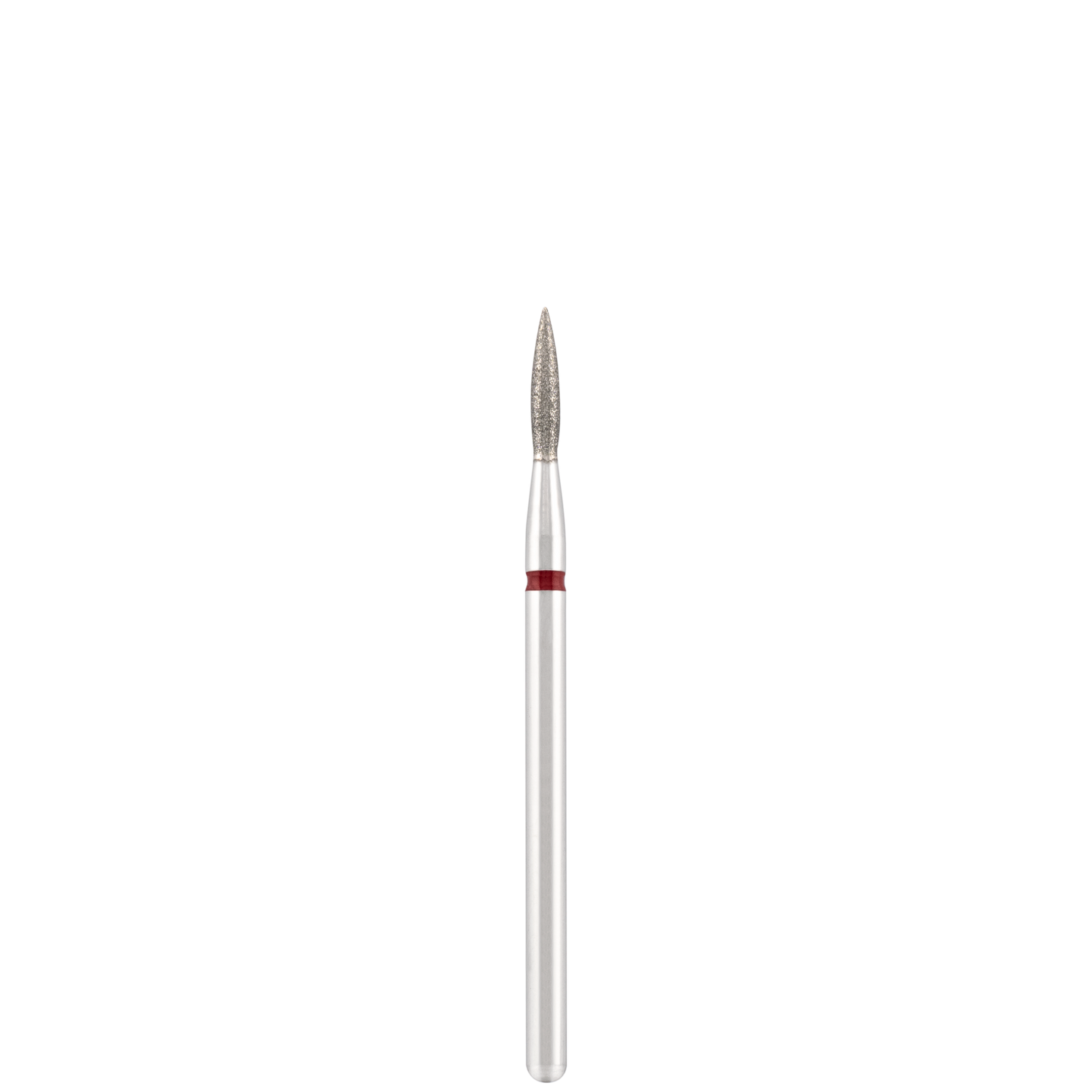 Divinity  Diamond bit "flame" sharp red, L- 8,0 mm., Ø1,8 mm.