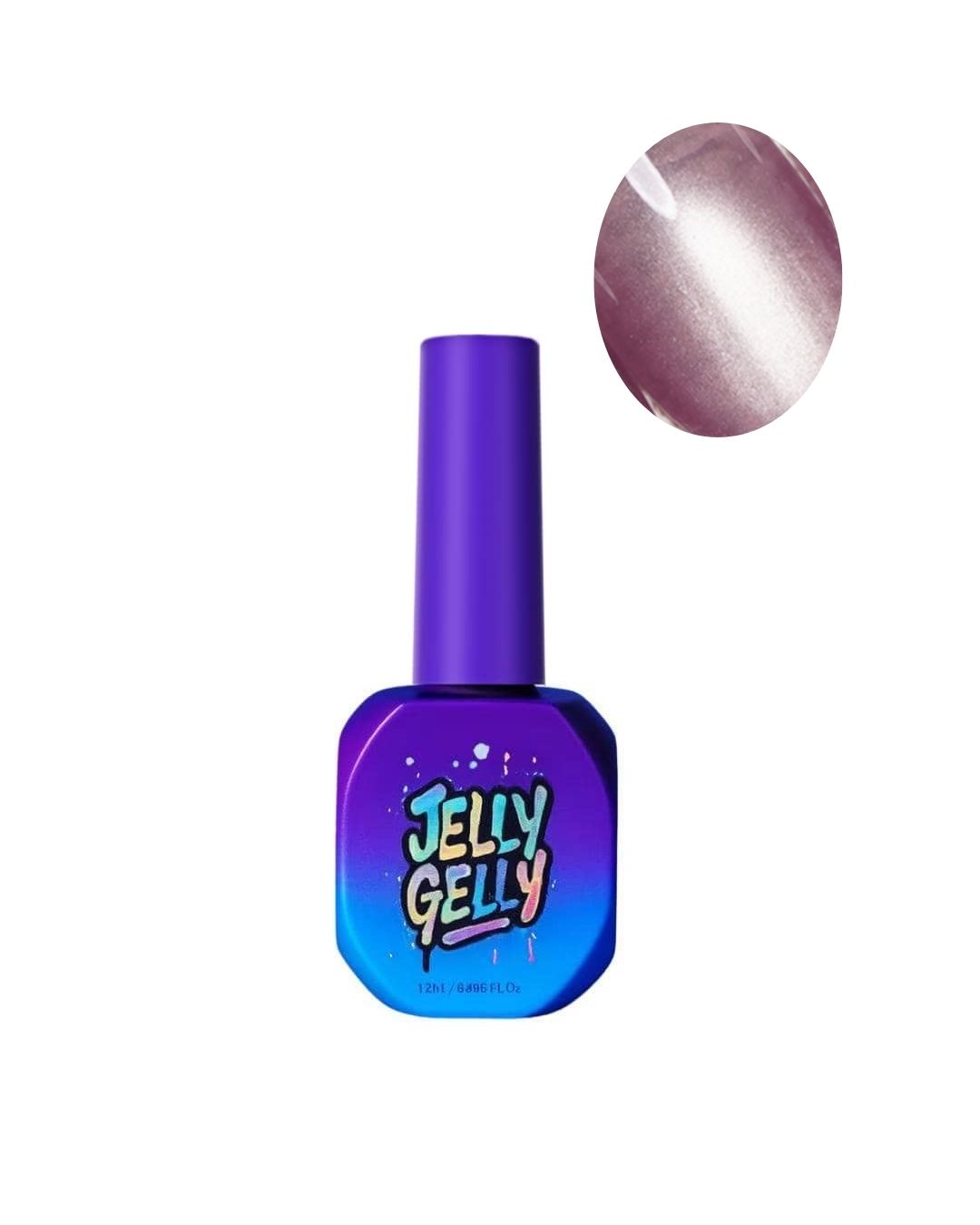 Jelly Gelly Mauve Silk Cat Eye Gel Polish 12ml TPO/HEMA Free (GGP08)