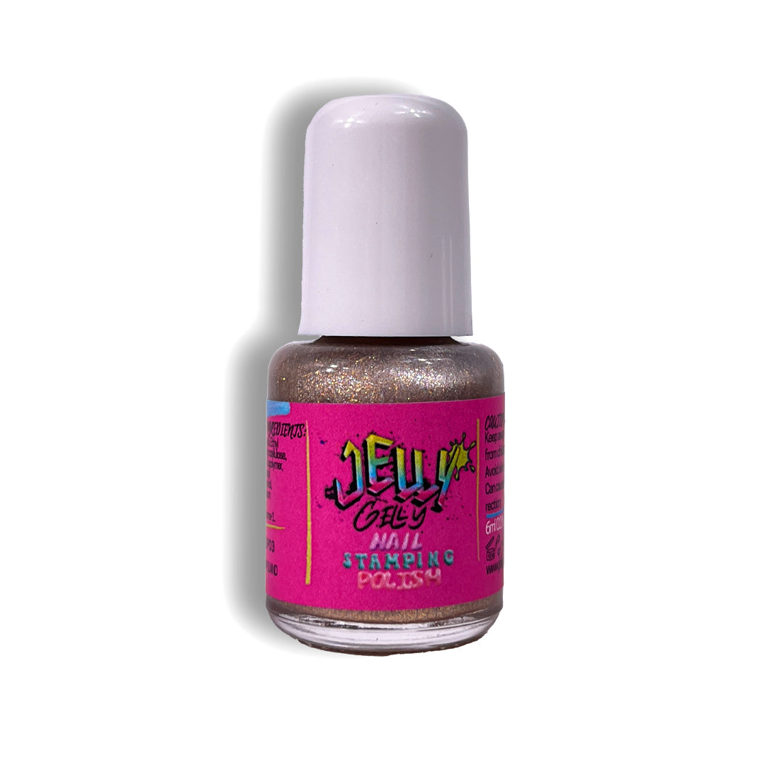 Jelly Gelly Stamping Nail Polish Gold 6ml
