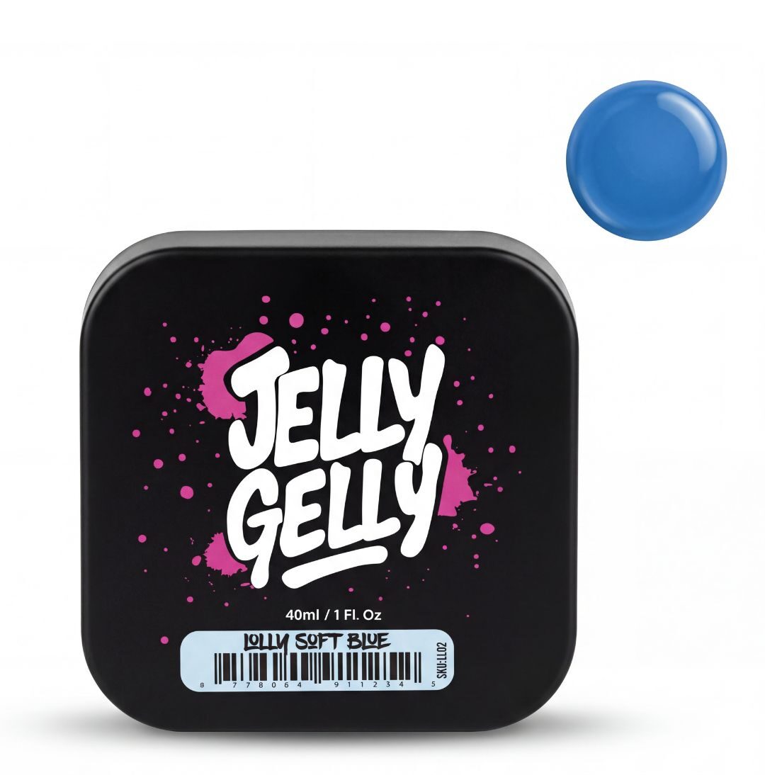 Lolly Gel Jelly Gelly Glass Effect Blue TPO Free 40ml [LL02]