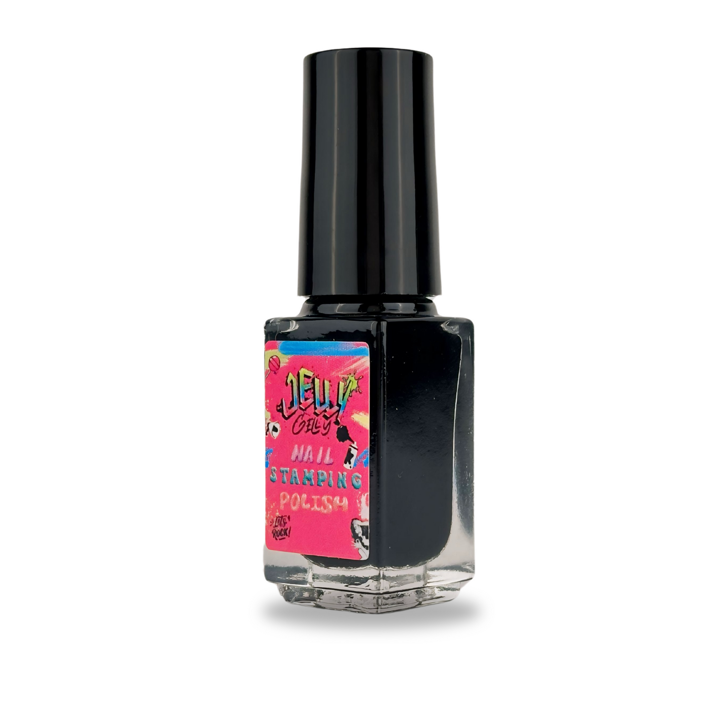 Jelly Gelly Stamping Nail Polish Black 6ml