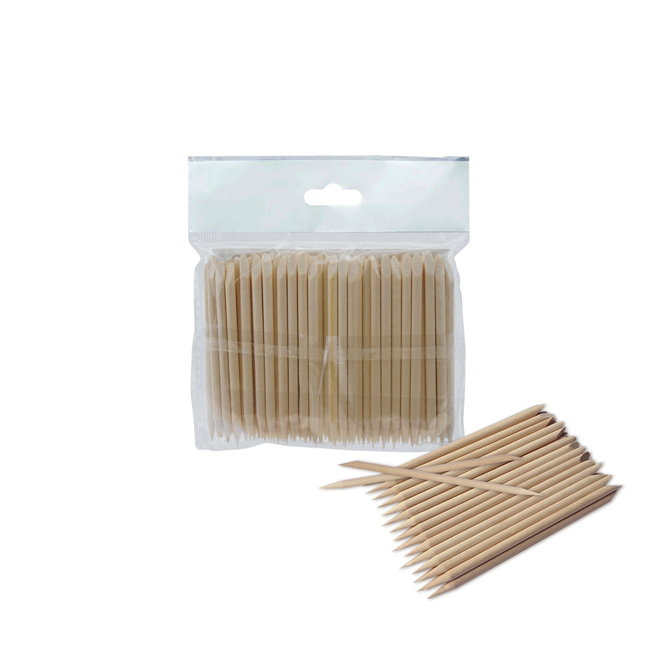 STALEKS Orange stick EXPERT wooden 75 mm (100 pcs)