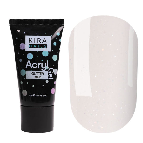 Kira Nails Acryl Gel Glitter Milk