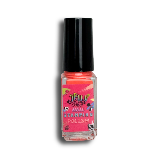 Stamping polish JELLY GELLY Neon Coral