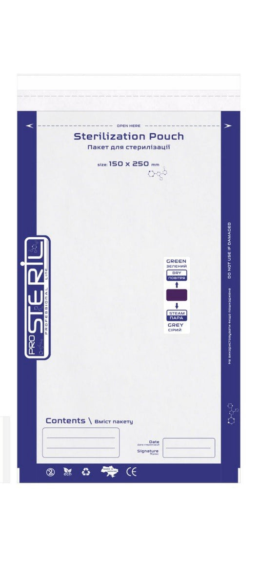 Sterilization pouches PROSTERIL 150*250 Combined (transparent)