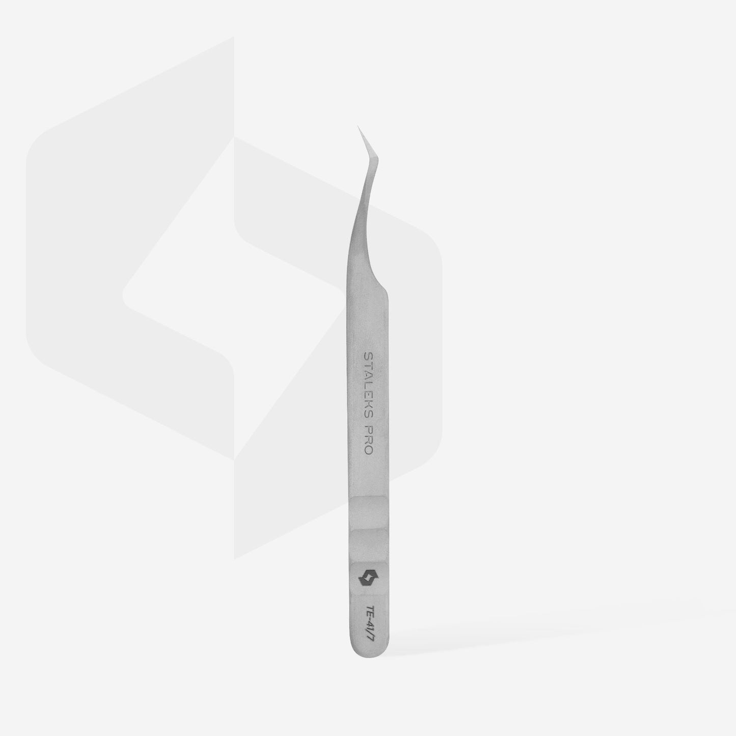 Professional eyelash tweezers EXPERT 41 TYPE 7 (L-shaped, 30′)