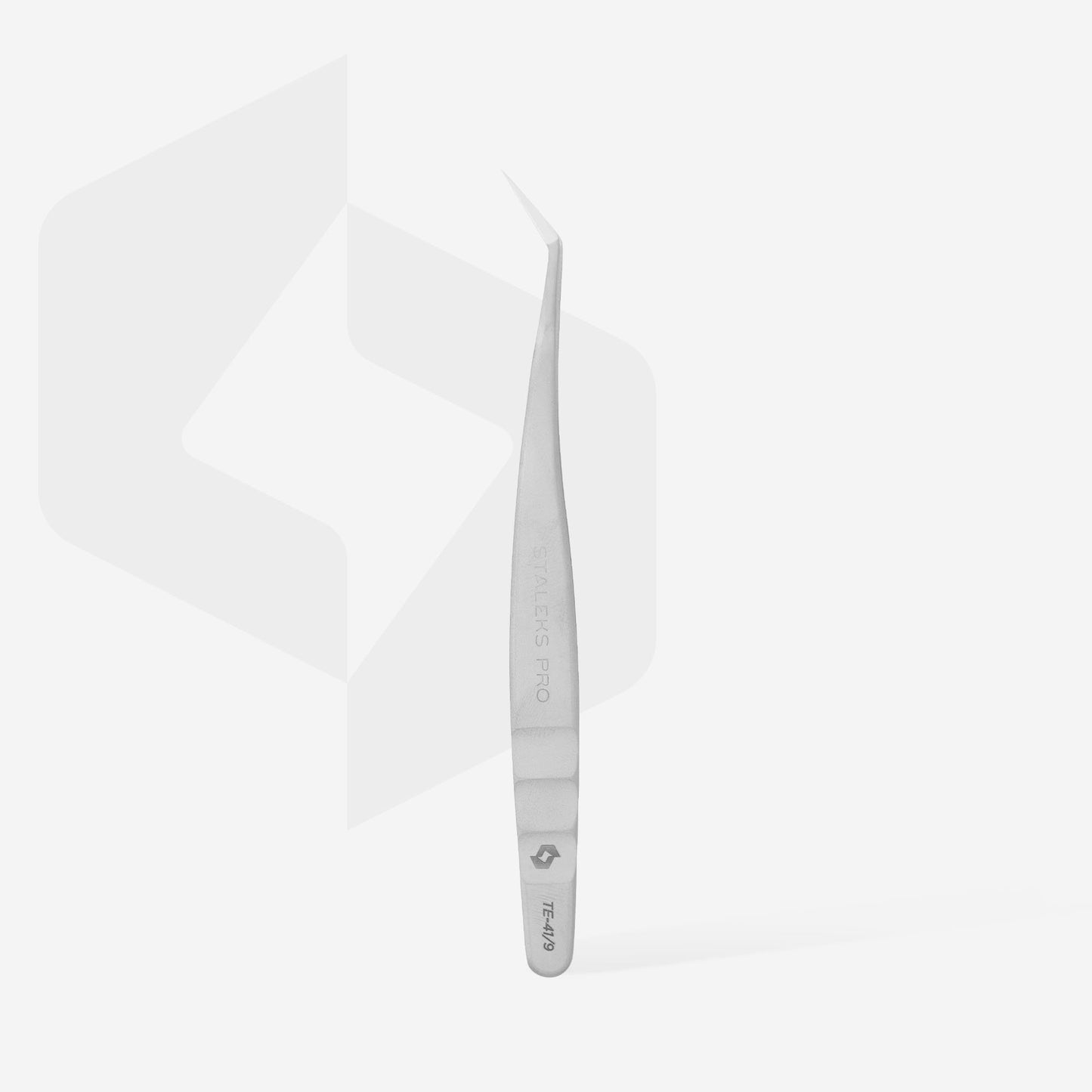 Professional eyelash tweezers EXPERT 41 TYPE 9 (L-shaped, 35′)