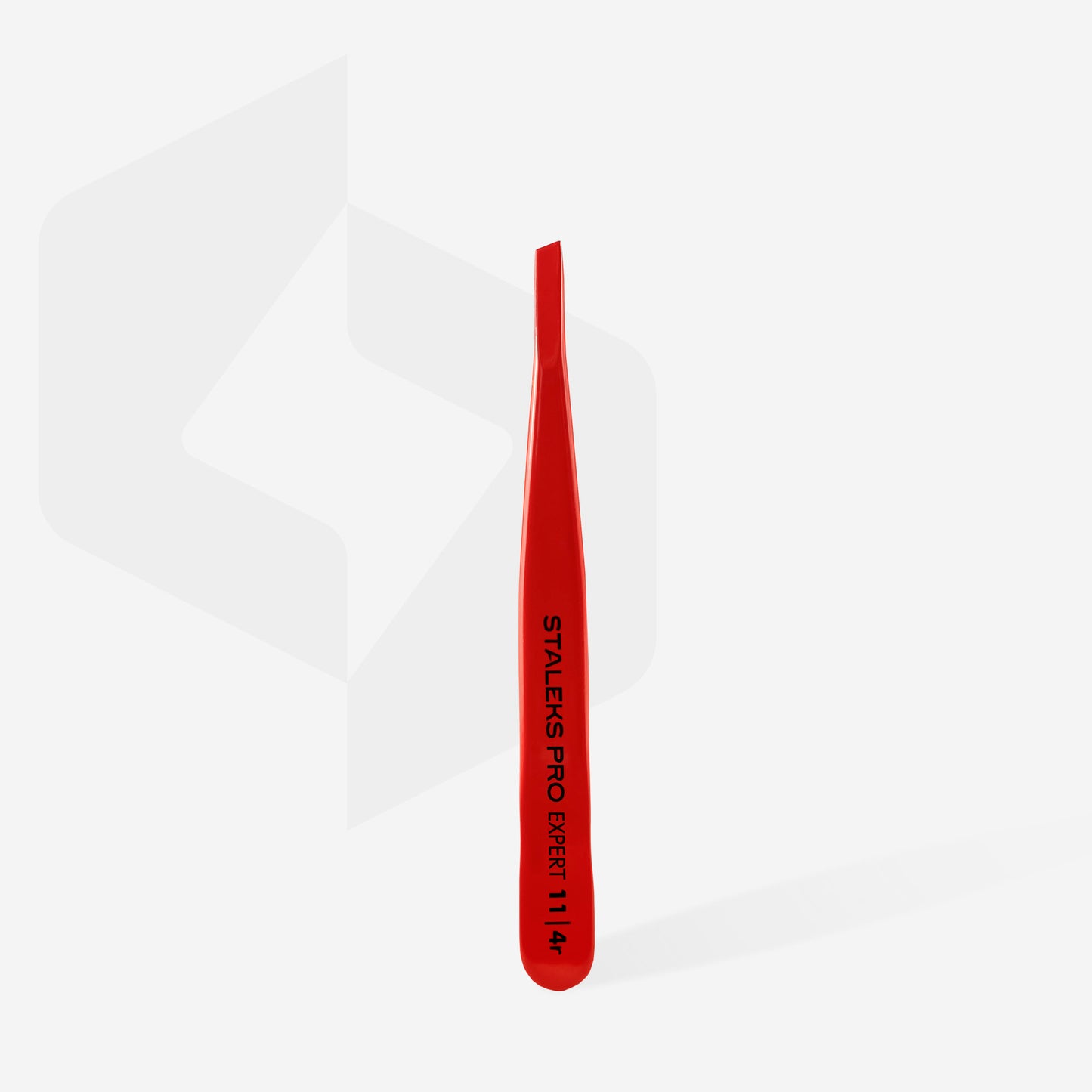 Eyebrow tweezers red EXPERT 11 TYPE 4r (narrow beveled)