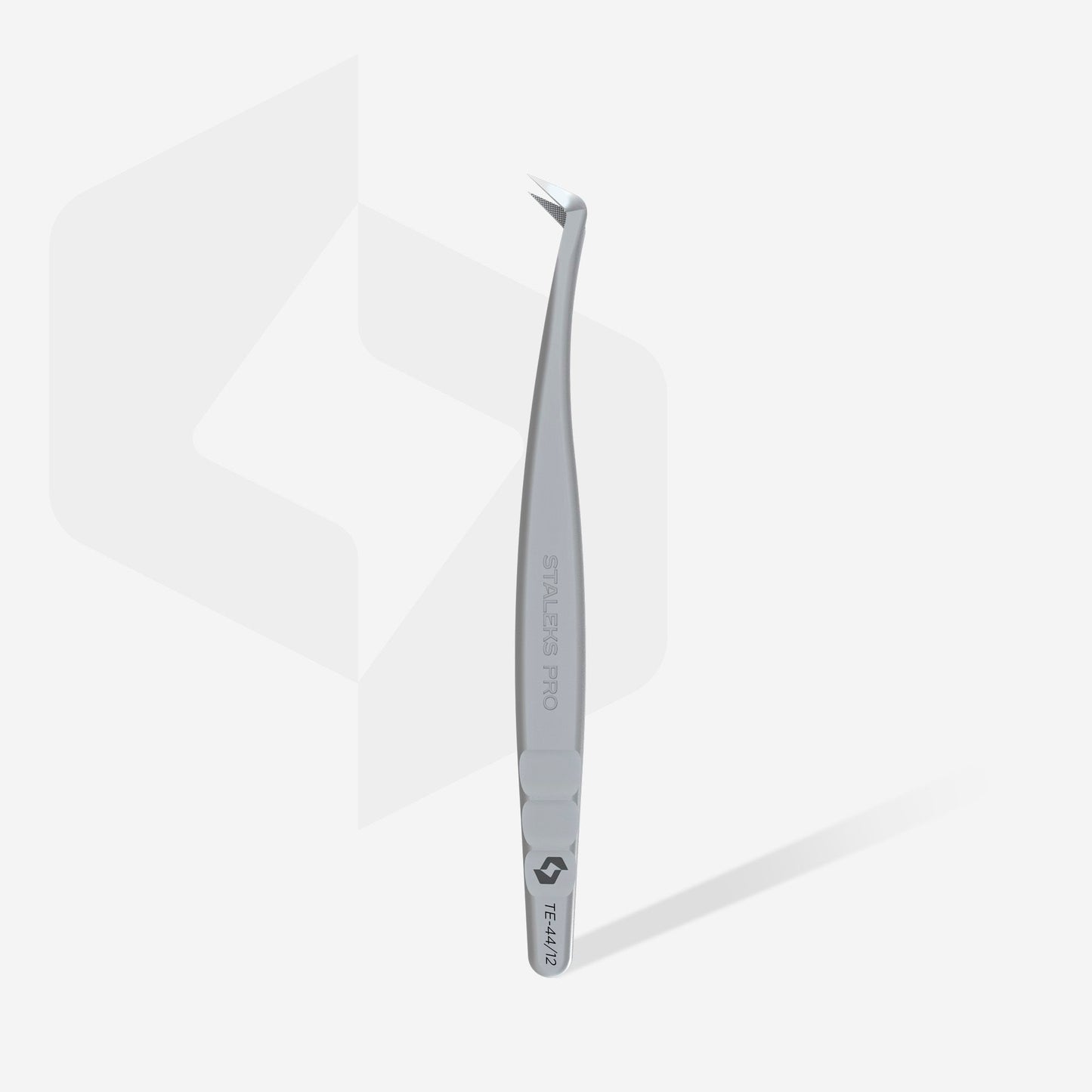 Professional eyelash tweezers with fiber tips EXPERT 44 TYPE 12 (L-shaped, 65′)