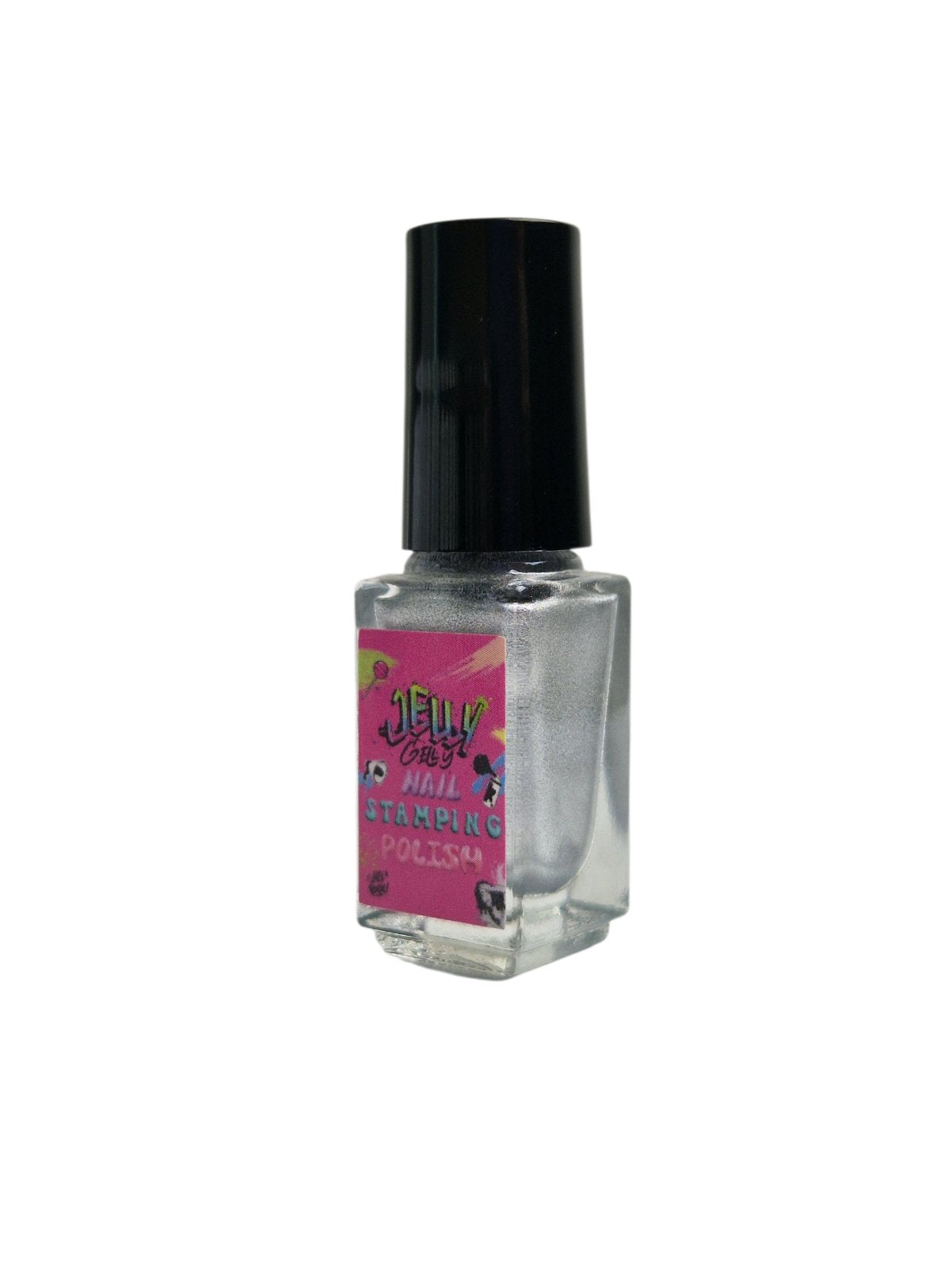 Jelly Gelly Stamping Nail Polish Silver 6ml